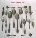 Group of pewter utensils 19th c