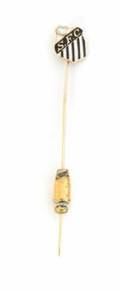 PEL DIAMOND AND GOLD SANTOS FC STICK PIN