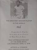 PEL APRIL 9 1978 LOS ANGELES AZTECS PEL APPRECIATION DAY PLAQUE