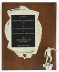 PEL MAY 10 1998 SANTOS FOOTBALL CLUB JAMAICA PLAQUE