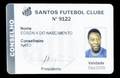 PEL 2009 SANTOS FC MEMBERSHIP CARD