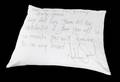 MICHAEL JACKSON INSCRIBED PILLOW