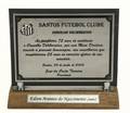 PEL JUNE 24 2004 SANTOS FC ADVISORY BOARD 25 YEARS OF SERVICE AWARD PLAQUE