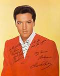 ELVIS PRESLEY IMAGE INSCRIBED TO HARRY LEVITCH