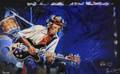 RON WOOD PENSIVE KEITH RICHARDS PAINTING