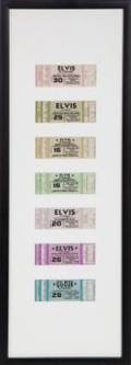 ELVIS IN CONCERT UNUSED TICKETS