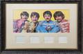 THE BEATLES SIGNED CUT SHEETS 