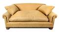 A Beige Upholstered TwoSeat Sofa
