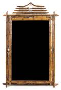A Regency Style Bamboo Bordered Mirror