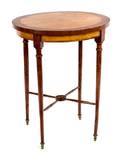 A Burr and ElmVeneered Walnut Occasional Table
