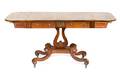 A Late Regency BrassInlaid Rosewood Sofa Table