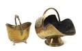Two English Polished Brass Coal Scuttles