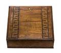A Regency Mahogany Parquetry Inlaid Letter Box