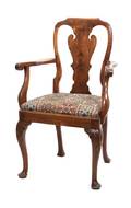 A George III Style Mahogany Arm Chair