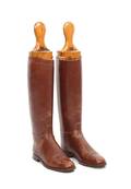 A Pair of American Brown Leather Riding Boots
