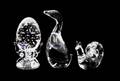 Three Steuben Glass Figures