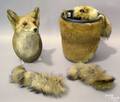 Stuffed fox head mount