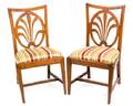 A Pair of North European Beechwood Side Chairs