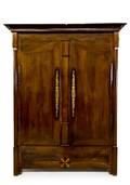 A French Provincial InlaidWalnut Corner Cabinet