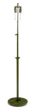 A GreenPainted Metal Adjustable Floor Lamp