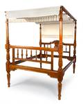 A Colonial Style Walnut FourPost Bed