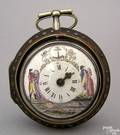Austrian verge fusee triplecase pocket watch ca 1750