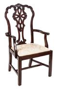 A George III Style Mahogany Armchair