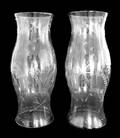 Two CutGlass Hurricane Shades