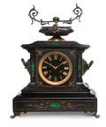 A Victorian Slate Mantle Clock