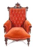 A Victorian Walnut Armchair