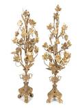A Pair of Victorian Gilt Metal Ornaments