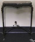 Marble top iron pier table