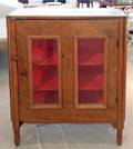 A Pine SingleDoor Glazed Cabinet
