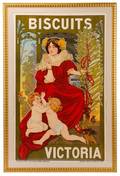 Gicar Art Nouveau Poster Biscuits Victoria 1900
