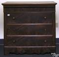 Empire mahogany chest of drawers