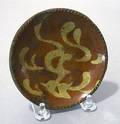 Redware cup plate