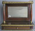 Federal style mahogany table top dressing cabinet