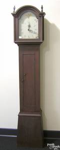 Connecticut Federal pine tall case clock