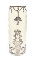 A Lenox Belleek Silver Overlay Porcelain Vase