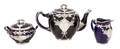 A Lenox Porcelasin Silver Overlay Tea Service