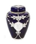 A Lenox Silver Overlay Porcelain Jar