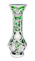 An Art Nouveau Silver Overlay Vase