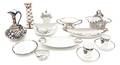 A Collection of Continetal Porcelain Silver Overlay Articles
