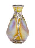A Loetz Silver Overlay Glass Vase