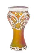A Loetz Silver Overlay Glass Vase