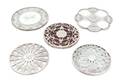 Five Silver Overlay Trivets
